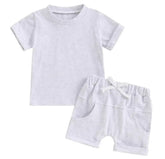 Baby and Toddler t-shirt & pocket shorts outfit Hippo Boutique