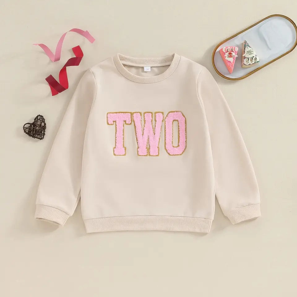 Baby and kids Birthday Sweatshirt Hippo Boutique