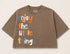 Oversized Washed Cropped T-Shirts - Enjoy the little things Hippo Boutique