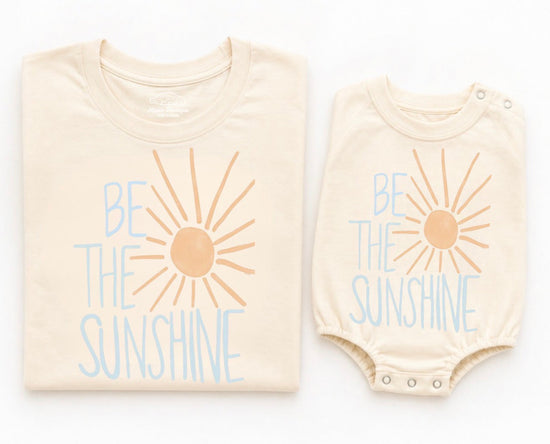 Mama & Mini Matching T-Shirts & Romper - Be the sunshine Hippo Boutique