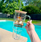 My Weekend is all Booked Glass Tumbler Cups Hippo Boutique