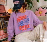 Cropped Sweatshirt - Tired Moms Coffee club Hippo Boutique