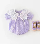 Violet Ruffled Romper Dress Hippo Boutique