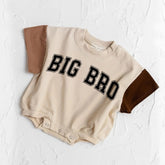 Big Bro baby Color Block T-Shirt Bubble Romper Hippo Boutique