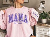 (Copy) Glitter Mama Sweatshirt with children’s name on sleeve Hippo Boutique