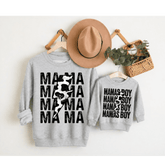 Mama & Mini Matching Sweatshirts - Mama’s Boy Hippo Boutique