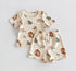 Toddler Forest Animals shorts and t-shirt outfit Hippo Boutique