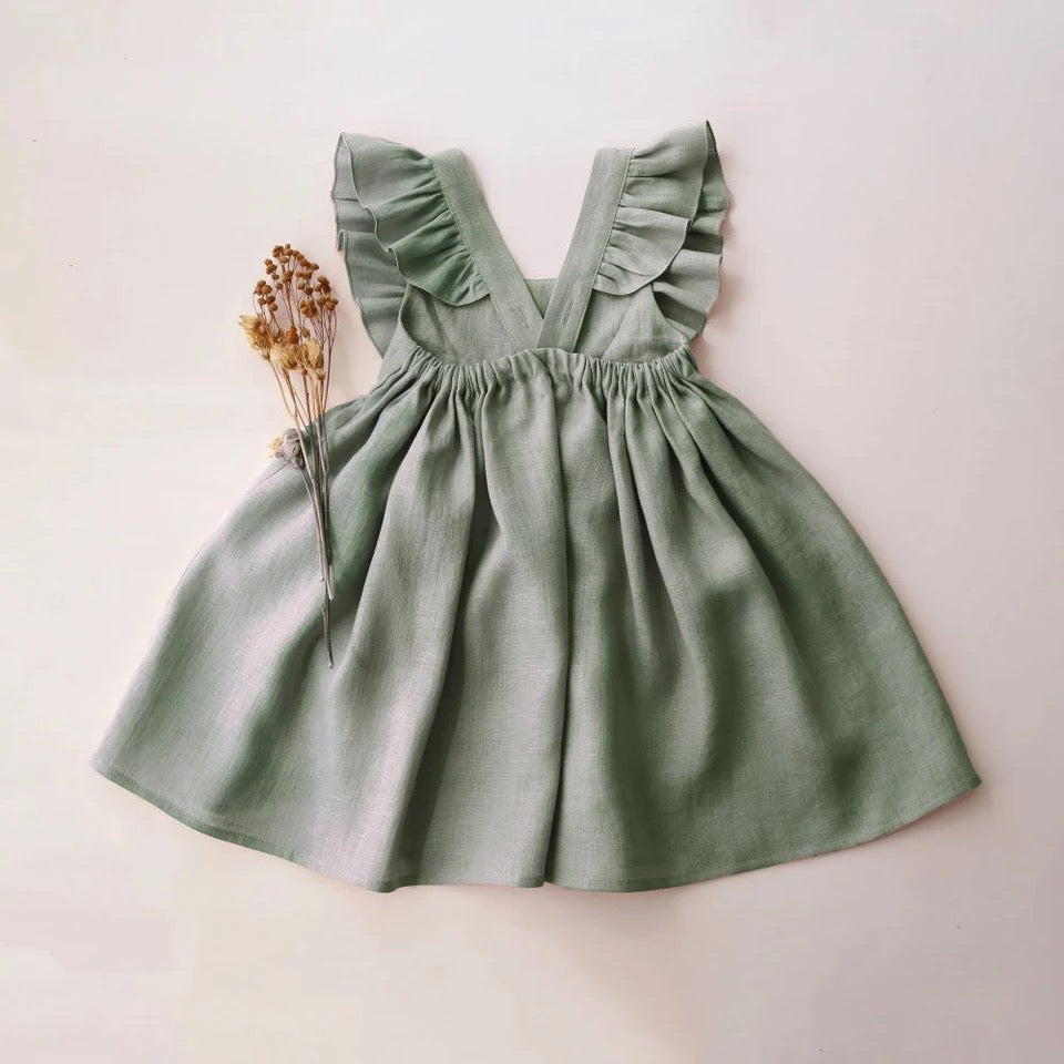 Sleeveless Cotton Linen Dress Outfit Hippo Boutique