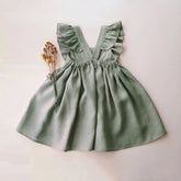 Sleeveless Cotton Linen Dress Outfit Hippo Boutique