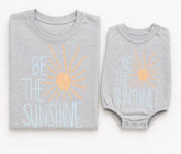 Mama & Mini Matching T-Shirts & Romper - Be the sunshine Hippo Boutique