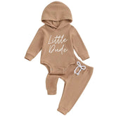 Little Dude Baby Hoodie Outfit Hippo Boutique