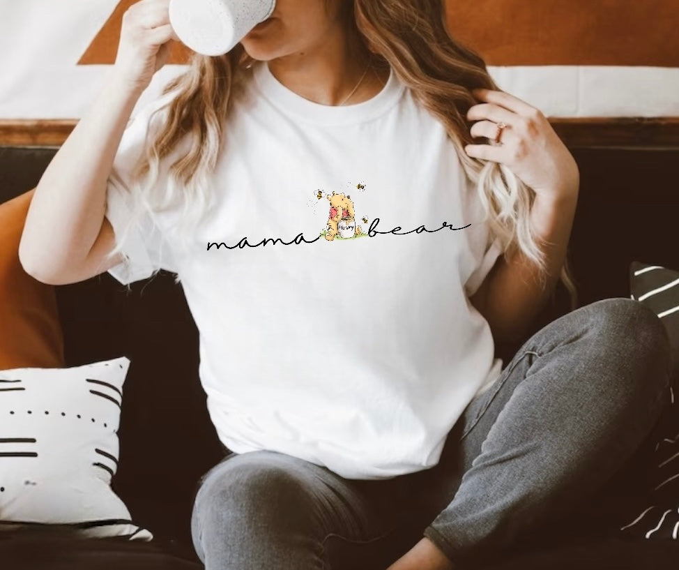 Mama Bear Women’s T-Shirts Hippo Boutique