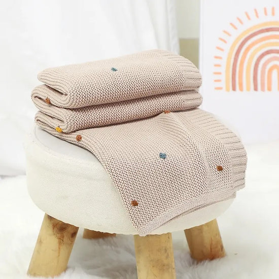 Baby Knit Swaddle Blanket Hippo Boutique
