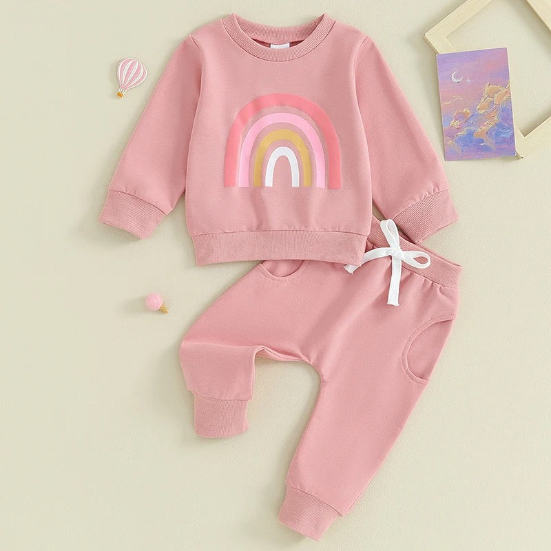Baby & Toddler Rainbow Outfit Hippo Boutique