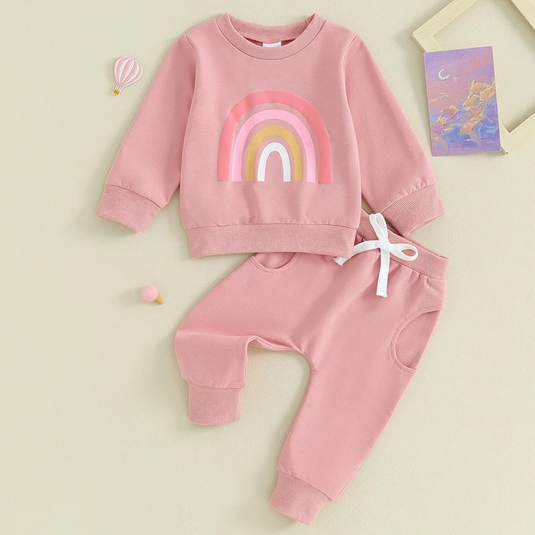Baby & Toddler Rainbow Outfit Hippo Boutique