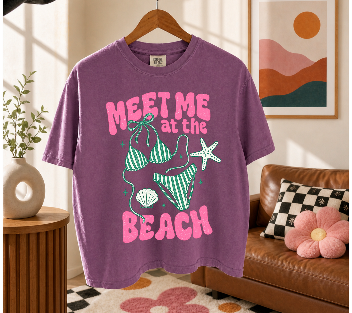 Cropped Top & T-Shirts - Meet me at the beach Hippo Boutique