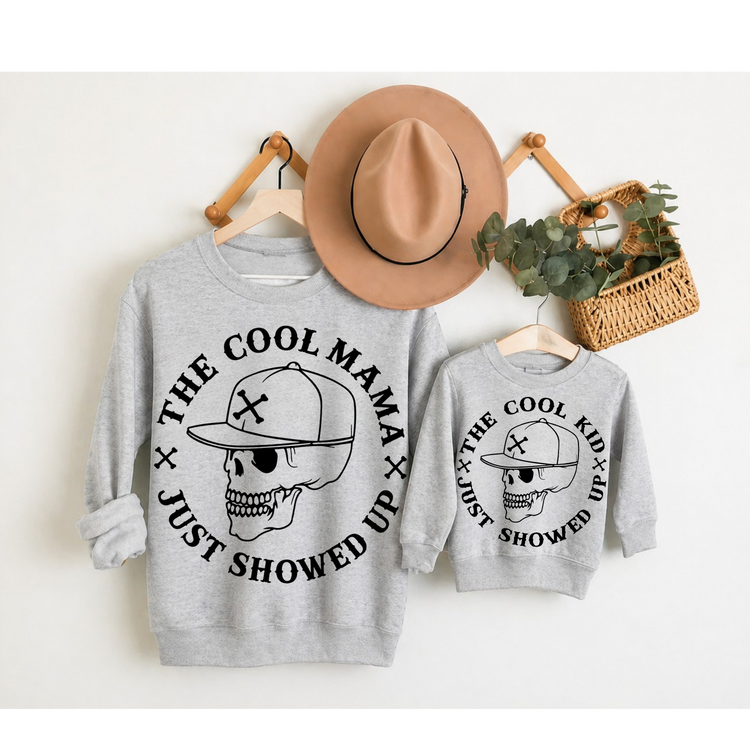 Mama & Mini Matching Sweatshirts - Cool kid Hippo Boutique