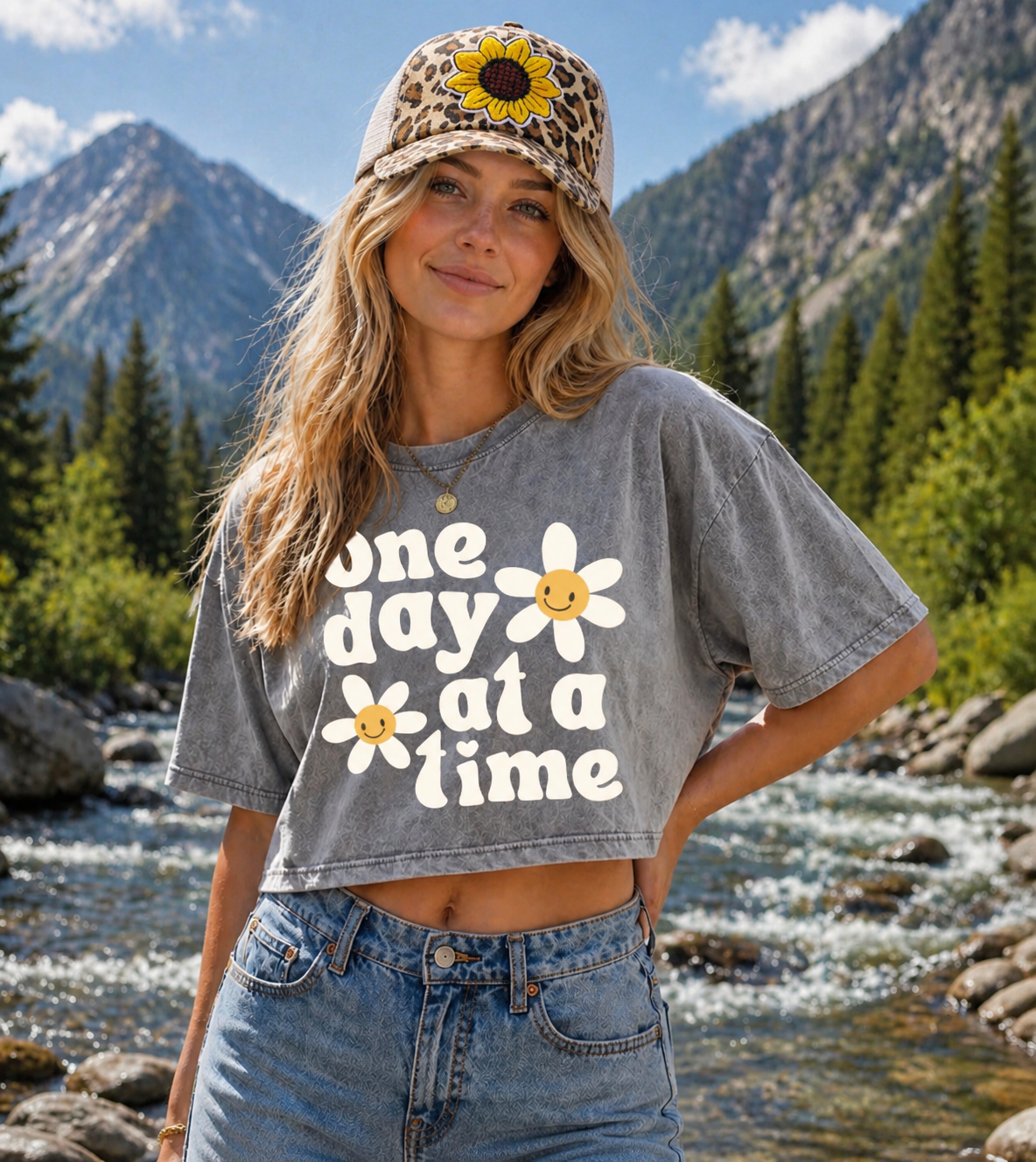 Sunflower Trucker Mesh Hats Hippo Boutique