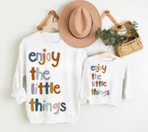 Mama & Mini Matching Sweatshirts - Enjoy the little things Hippo Boutique