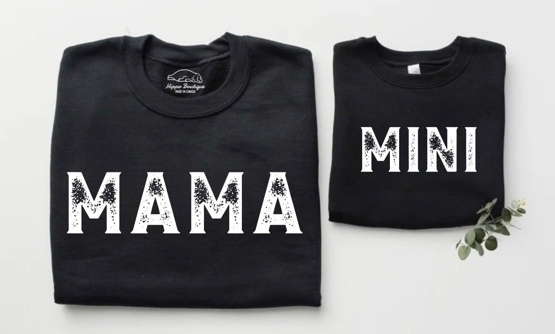 Mama & Mini Matching Sweatshirts Hippo Boutique