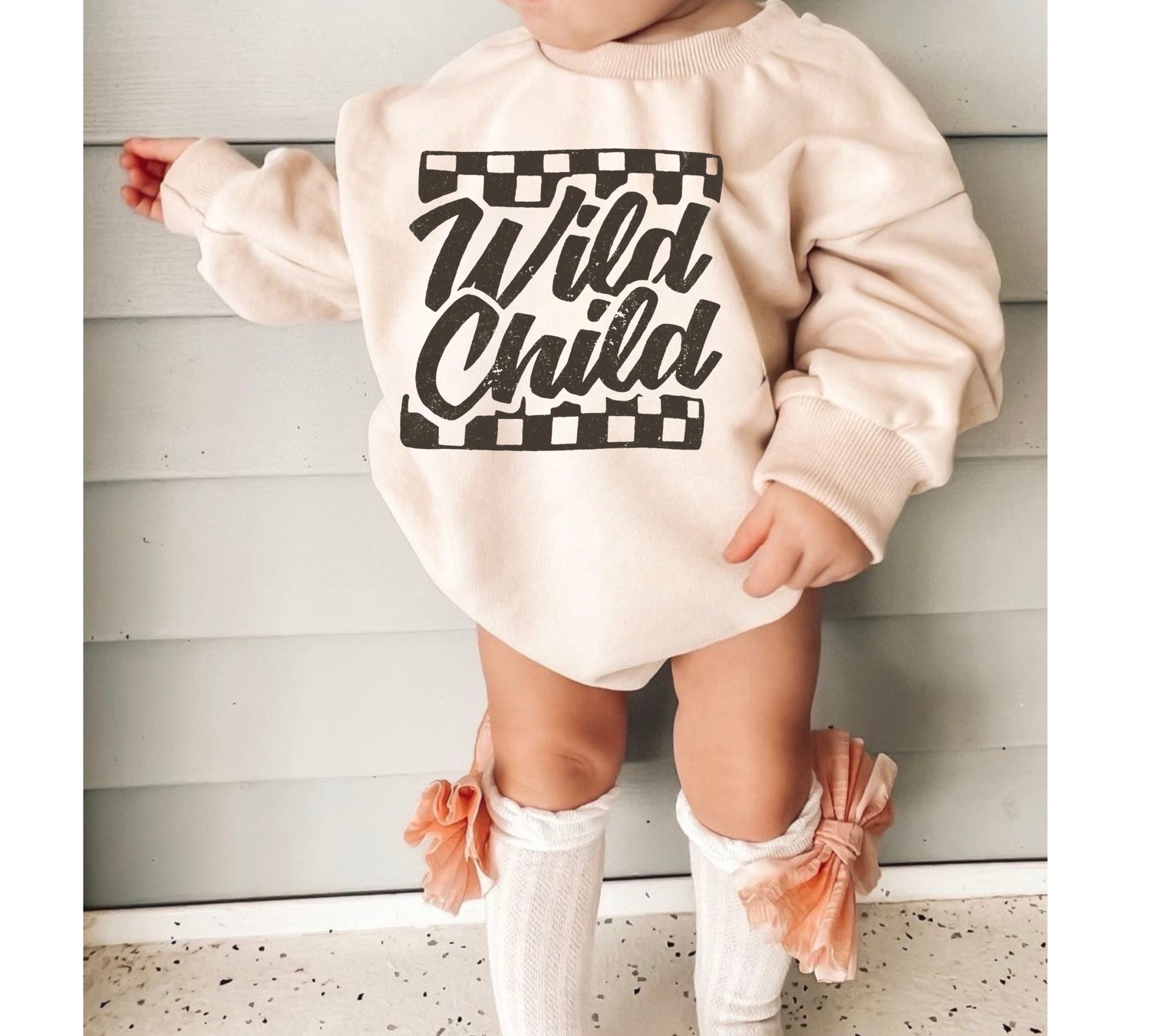 Soft warm fleece oversized Romper - Wild Child Hippo Boutique