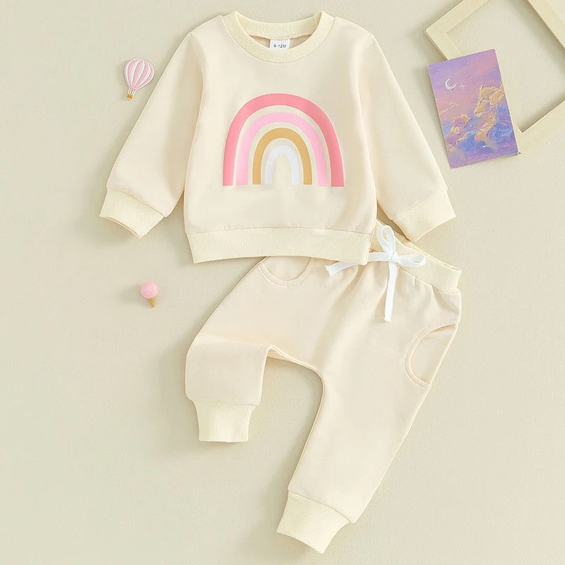 Baby & Toddler Rainbow Outfit Hippo Boutique