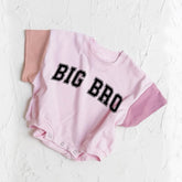 Big Bro baby Color Block T-Shirt Bubble Romper Hippo Boutique