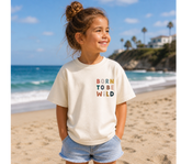 Toddler t-shirt- Born to be wild Hippo Boutique