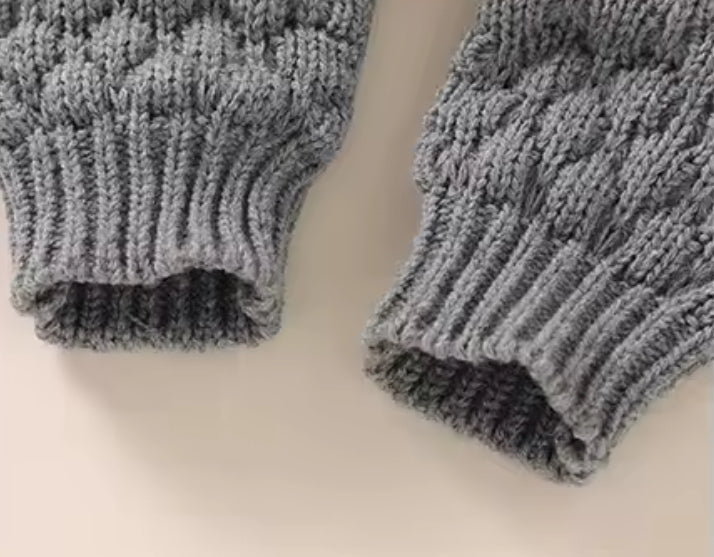 Baby Knit Bodysuit Set with Boots Hat & Mitts Hippo Boutique