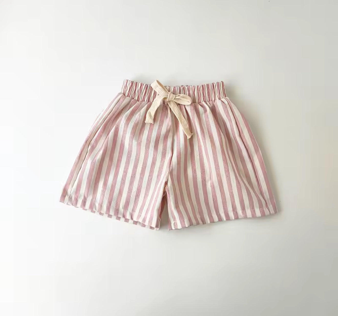 Toddler Striped Linen Cotton Shorts Hippo Boutique