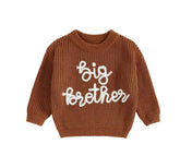 Knit Embroidered Big Brother sweater Hippo Boutique