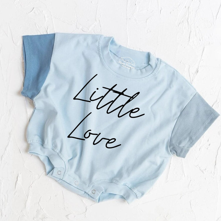 Little Love baby Color Block T-Shirt Bubble Romper Hippo Boutique