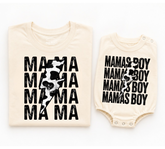 Mama & Mini Matching T-Shirts & Romper - Mama’s Boy Hippo Boutique
