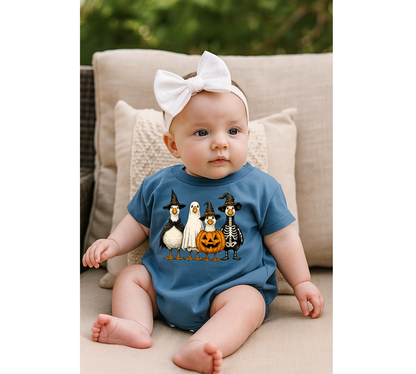 Halloween Duck Baby t-shirt Bubble Romper Hippo Boutique