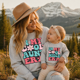 Aunt & Mini Matching Sweatshirts - In my cool Aunt Era Hippo Boutique