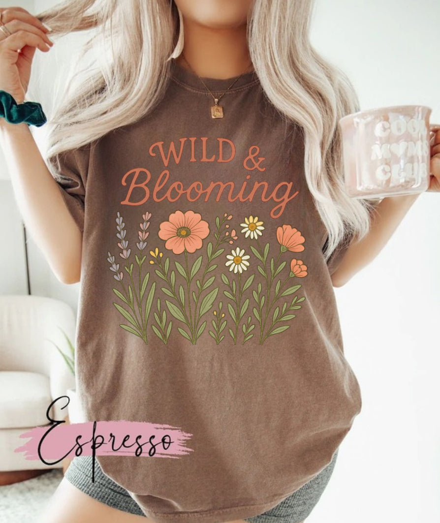 Wild & Blooming Floral Women’s T-Shirt Hippo Boutique
