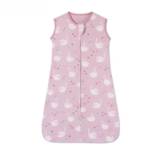 Newborn Baby 100% Organic Cotton Sleep sack - 1 Tog Hippo Boutique
