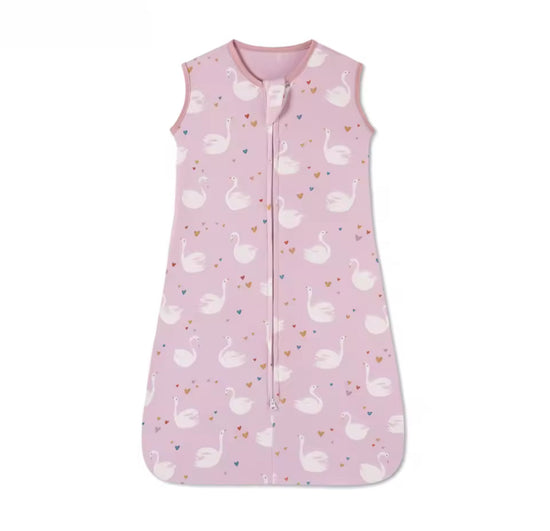 Newborn Baby 100% Organic Cotton Sleep sack - 1 Tog Hippo Boutique