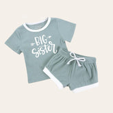 Big Baby & toddler waffle cotton outfit Hippo Boutique