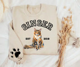 Custom Pet Portrait Sweatshirt Hippo Boutique