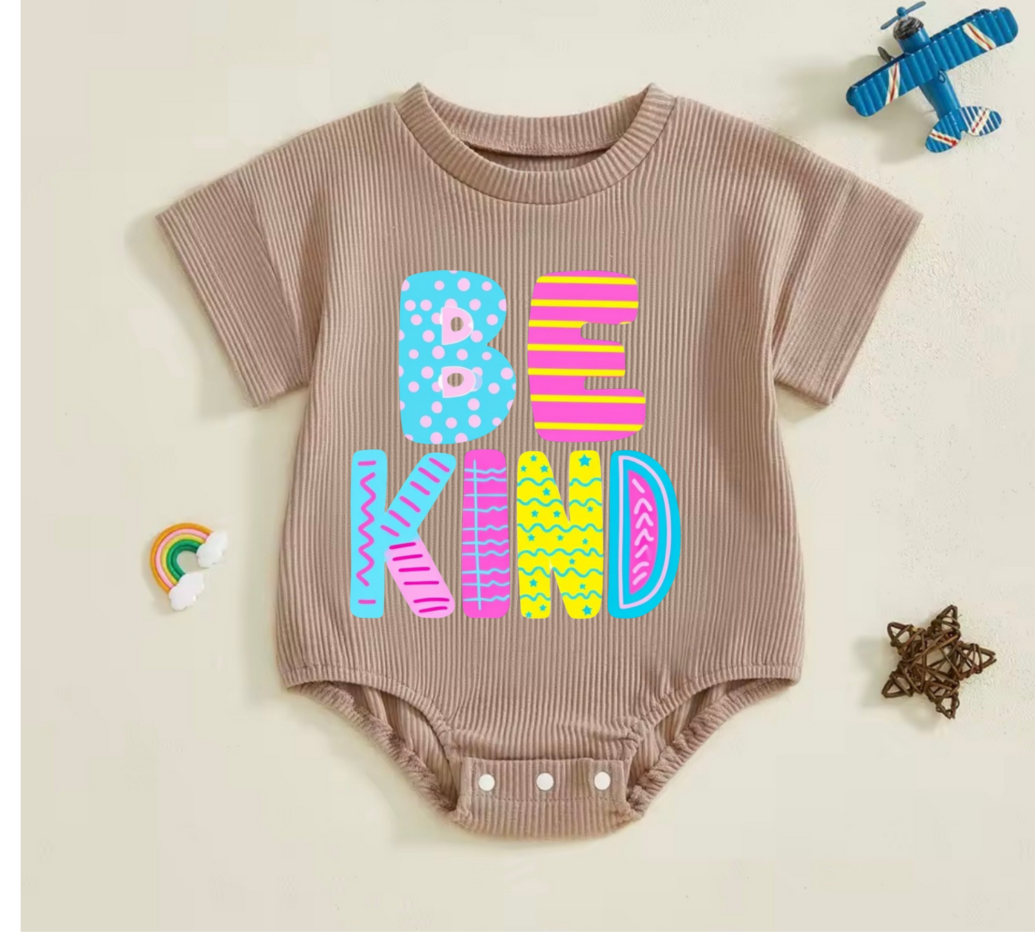 Baby romper tshirt bodysuit - Be Kind Hippo Boutique