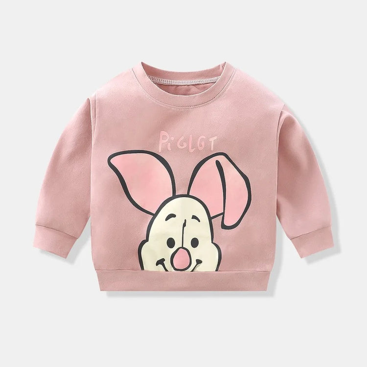 Cartoon Print Sweatshirts Hippo Boutique