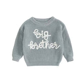 Knit Embroidered Big Brother sweater Hippo Boutique