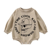 The Cool Kid just showed up Oversized Sweatshirt Romper Hippo Boutique