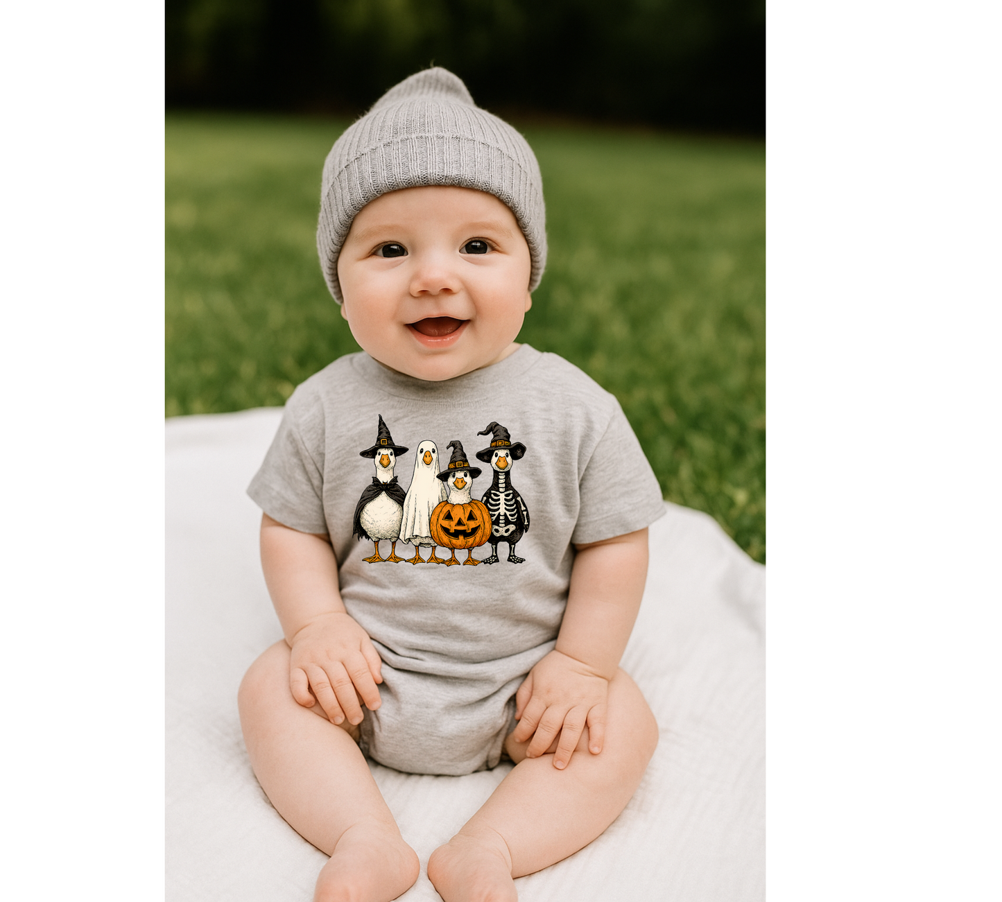 Halloween Duck Baby t-shirt Bubble Romper Hippo Boutique