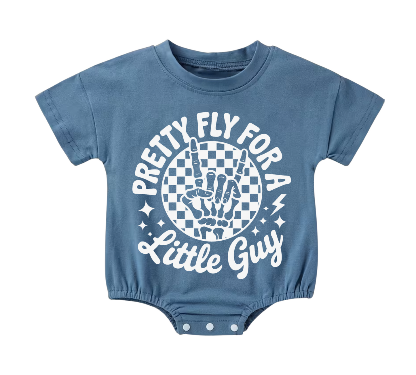 Baby t-shirt Bubble Romper - Pretty Fly Hippo Boutique
