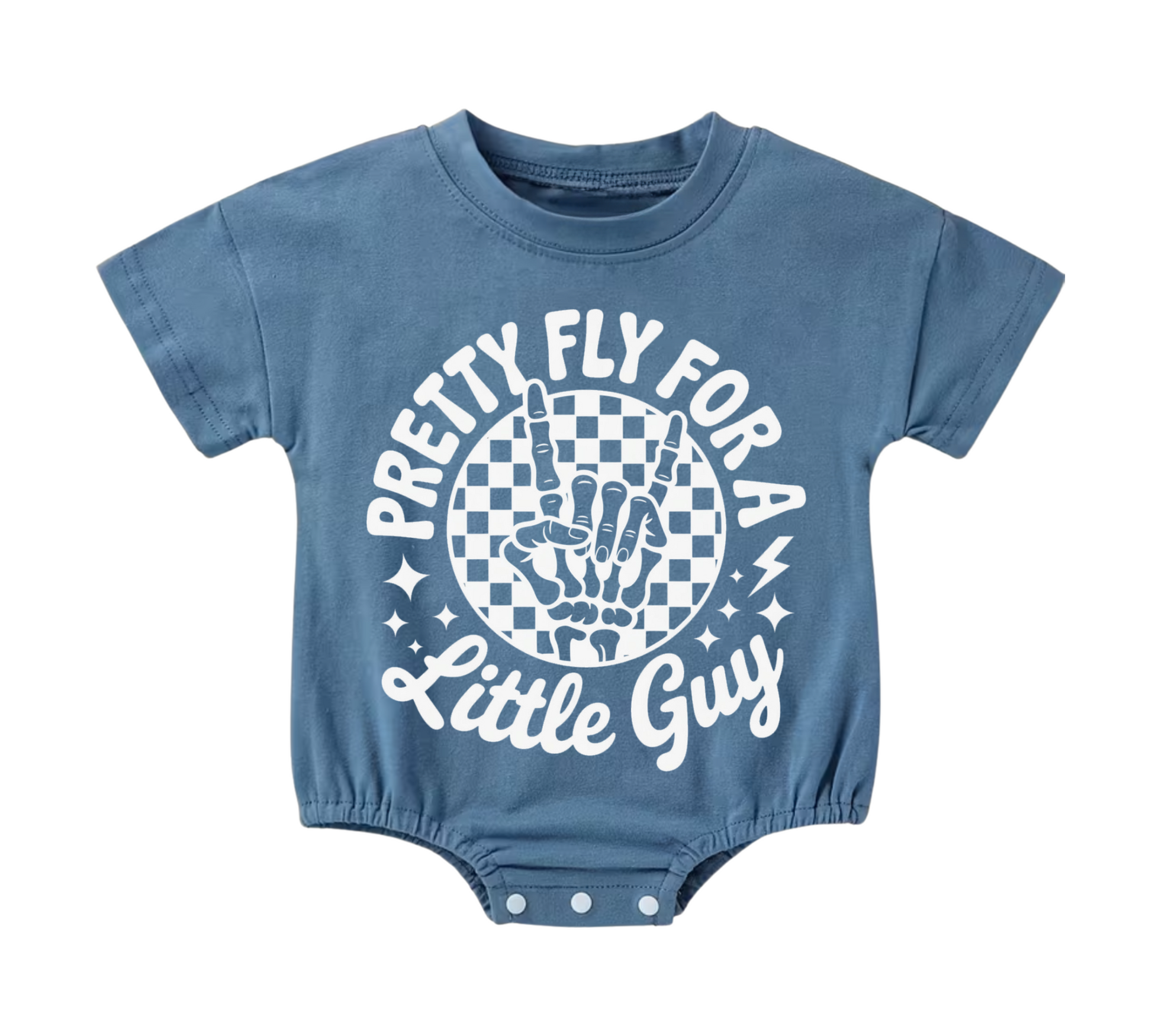 Baby t-shirt Bubble Romper - Pretty Fly Hippo Boutique