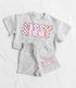 Checkered Sissy Baby Girl T-Shirt & Shorts outfit Hippo Boutique