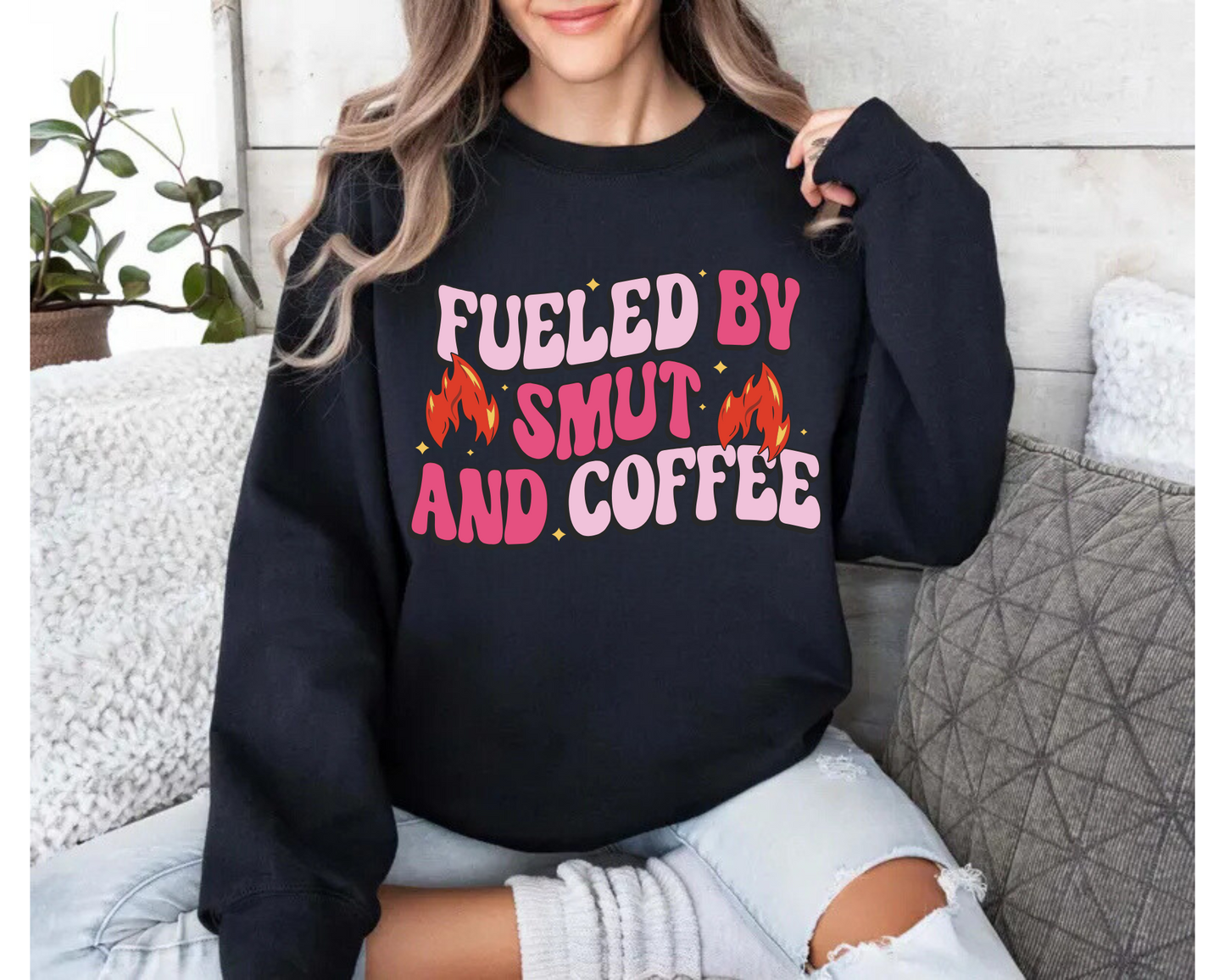 Bookish Sweatshirts & Hoodies - Fueled by Smut & Coffee