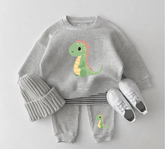 Baby Waffle Knit Jogger Outfit - Floral Dachshund Hippo Boutique